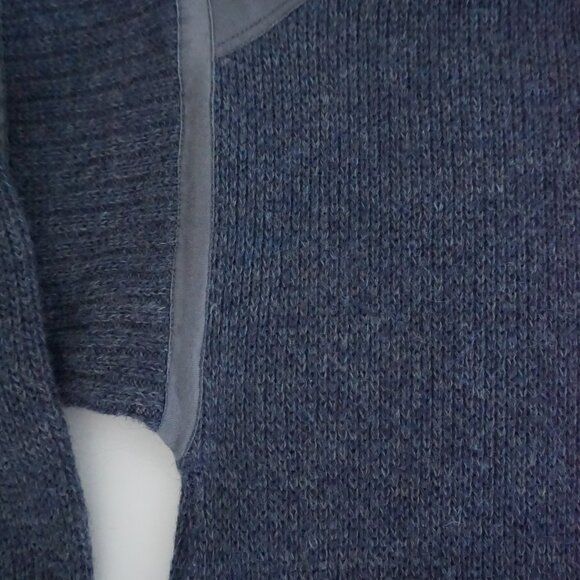 Vintage Chewitt Heather Blue Knit Sweater Minimalist Old Money Cabincore L - Picture 8 of 9